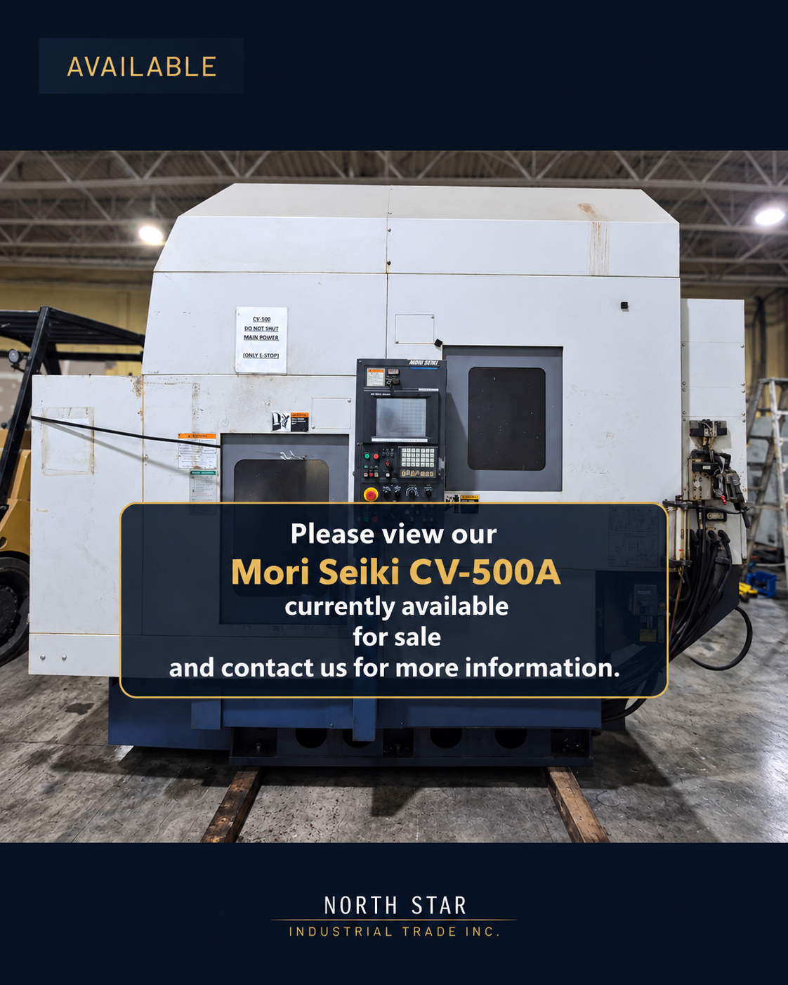 1998 Mori Seiki CV-500A Vertical Machining Center — video poster