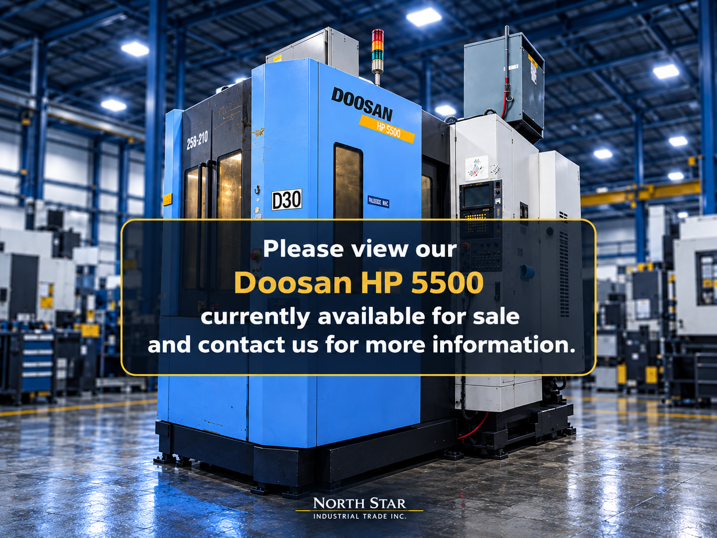 2008 Doosan 5500 CNC Horizontal Machining Center — video poster