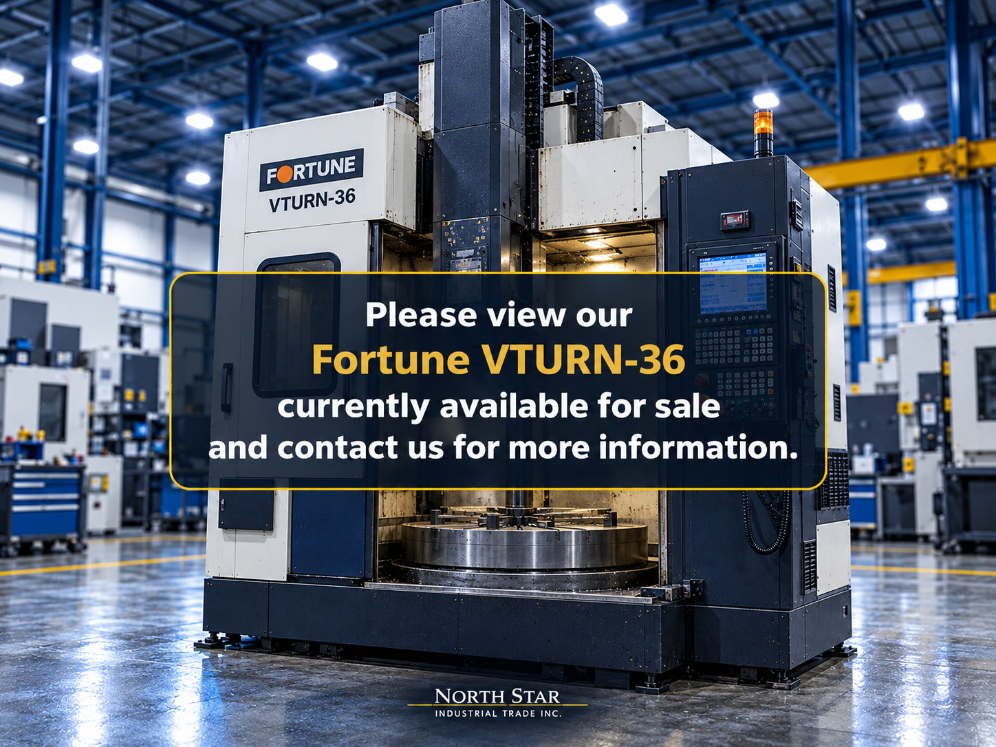 FORTUNE VTURN-36 CNC Turning Center — video poster