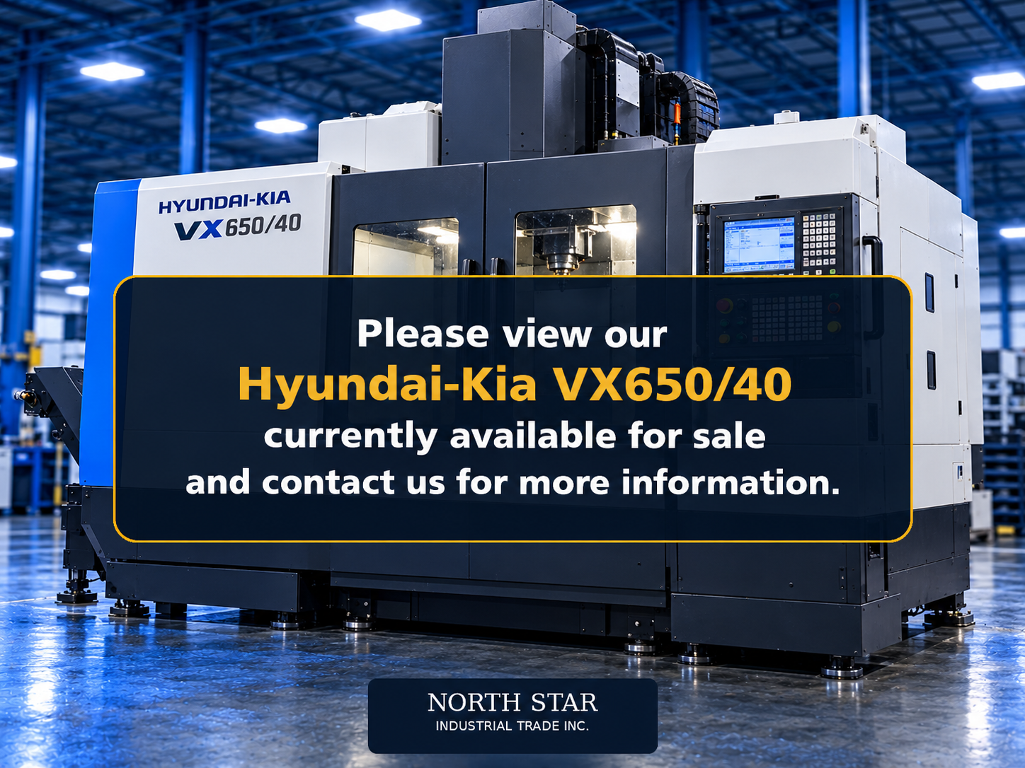 Hyundai-Kia VX650/40 CNC Vertical Machining Center — video poster
